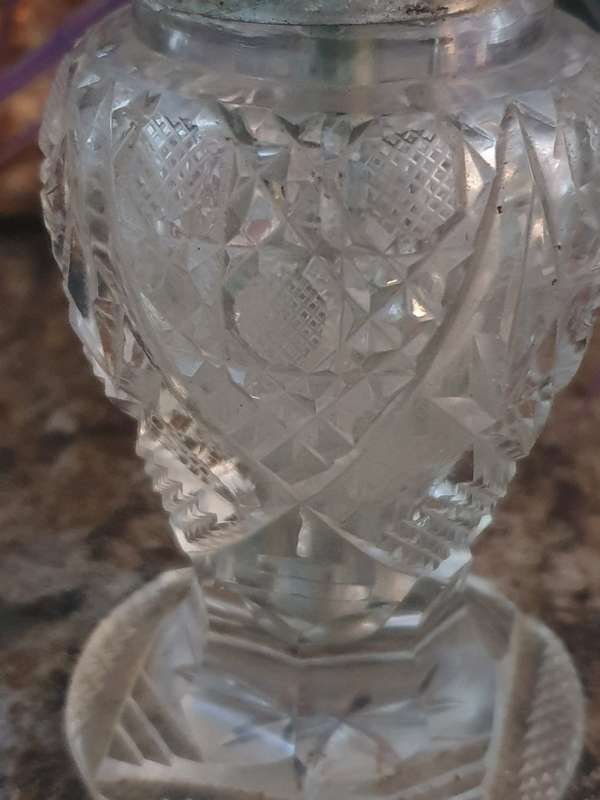 VINTAGE Perfume atomiser and Plated Egg cup