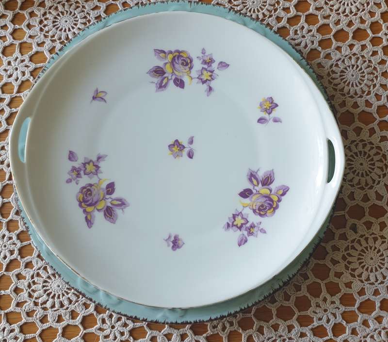 Vintage TK Thuny Czechoslovakian Fine Porcelain Biscuit Plate