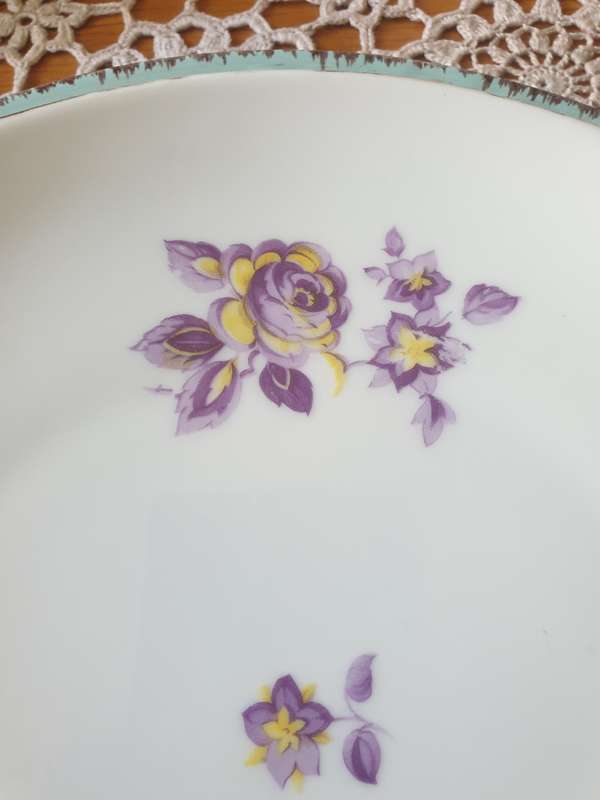 Vintage TK Thuny Czechoslovakian Fine Porcelain Biscuit Plate