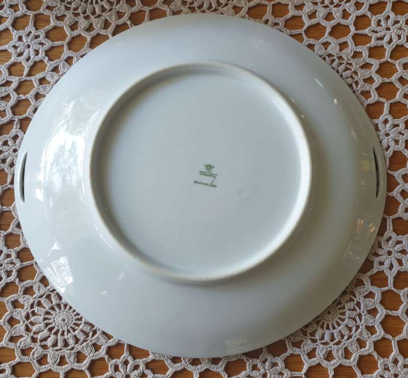 Vintage TK Thuny Czechoslovakian Fine Porcelain Biscuit Plate