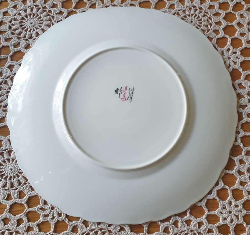 Vintage Queen Anne porcelain cake plate