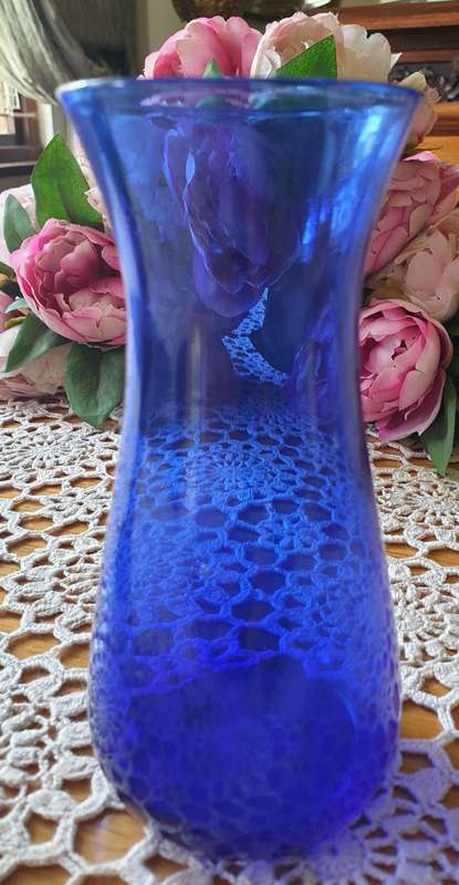 Cobalt Blue Small Glass Vase