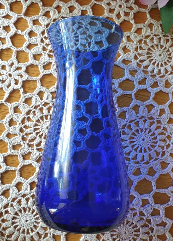 Cobalt Blue Small Glass Vase