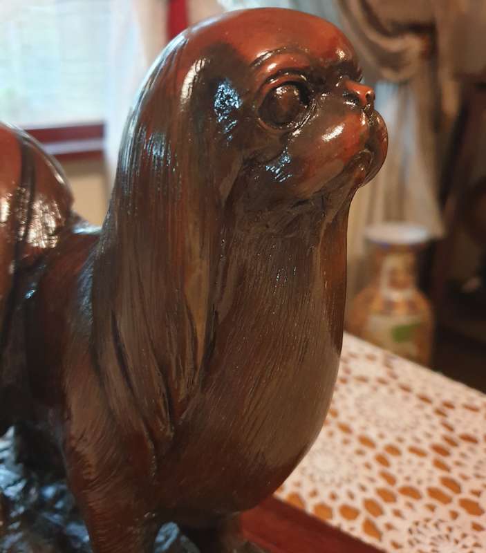 Solid Bronze Dog Sculpture by well known South African artist - Carlos Neto