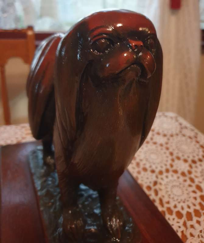 Solid Bronze Dog Sculpture by well known South African artist - Carlos Neto