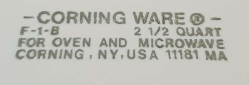 CORNINGWARE BOWL | OVEN BOWL |