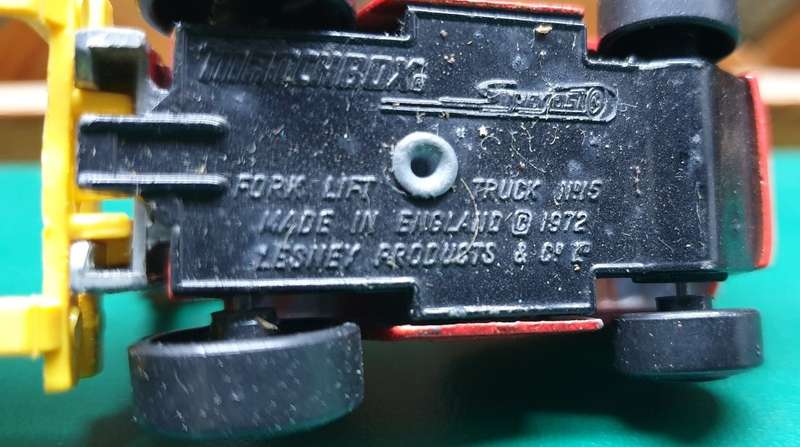 MATCHBOX -  Fork Lift 1972    No 72