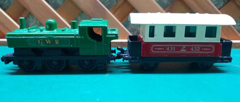 MATCHBOX -  Pannier Tank loco 1979 No 47 and Passenger Coach  1978 No 44