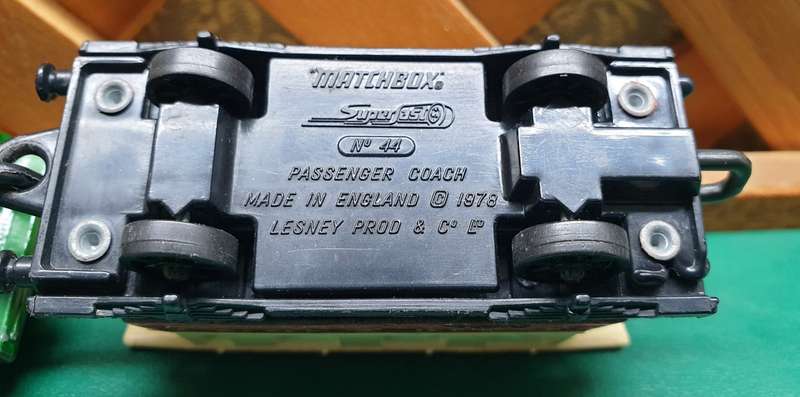 MATCHBOX -  Pannier Tank loco 1979 No 47 and Passenger Coach  1978 No 44