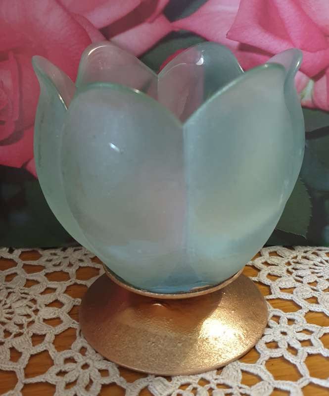 Set of Glass Candle Holders