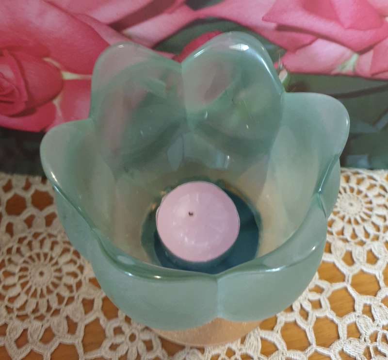 Set of Glass Candle Holders