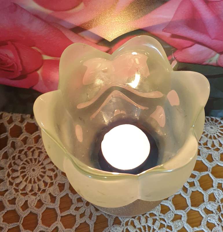 Set of Glass Candle Holders