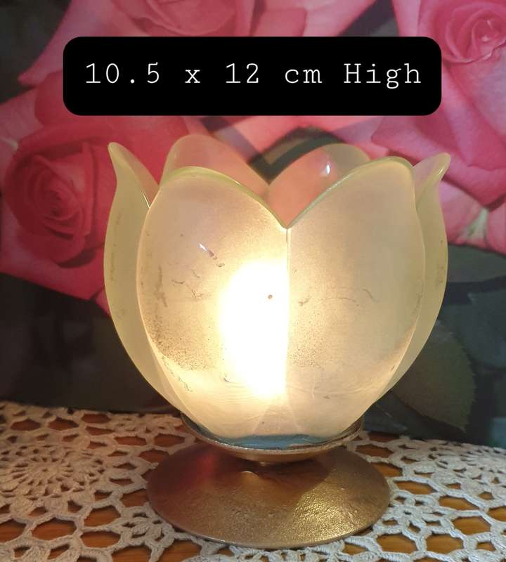 Set of Glass Candle Holders