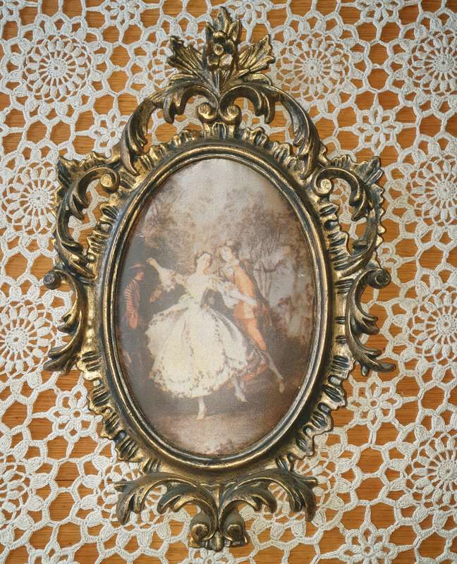Ornate  Gold Plastic  Frame Made in HONG KONG