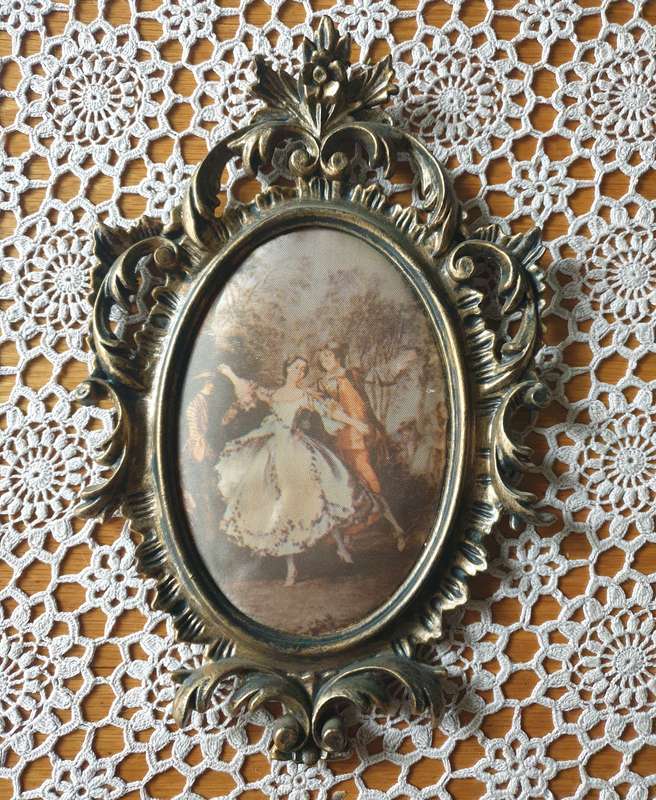 Ornate  Gold Plastic  Frame Made in HONG KONG