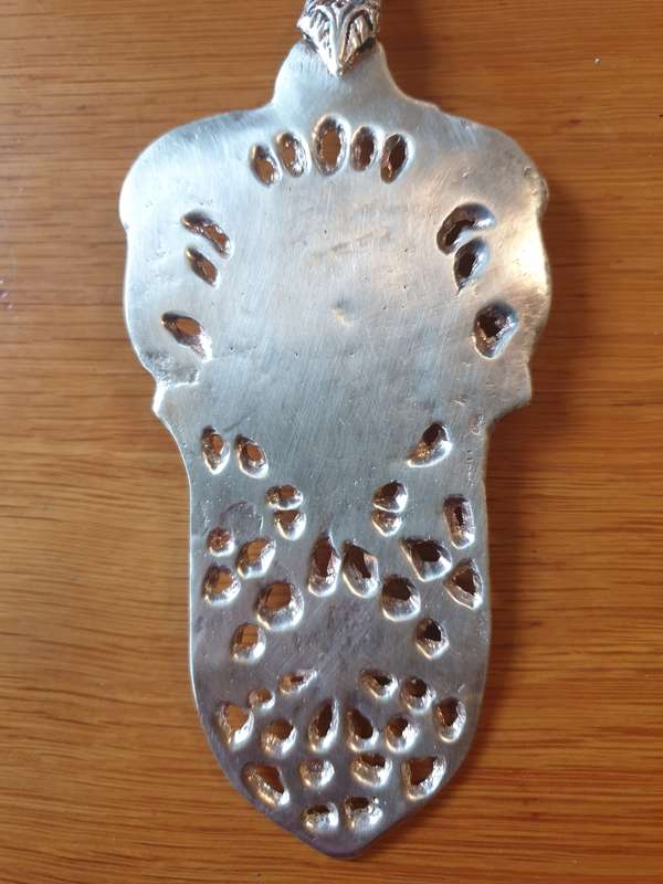 Vintage Italian Ornate Silver Plated Cake Serving Knife, Italian Silver Wedding Cake Knife