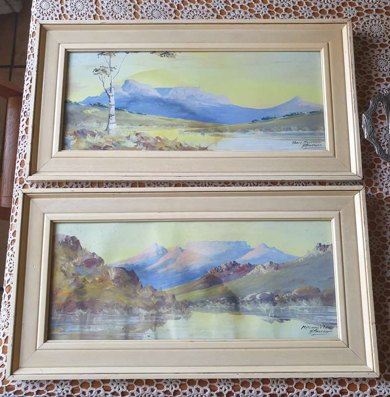 Well know SA artist H Anderson |  acrylic on paper | SET |