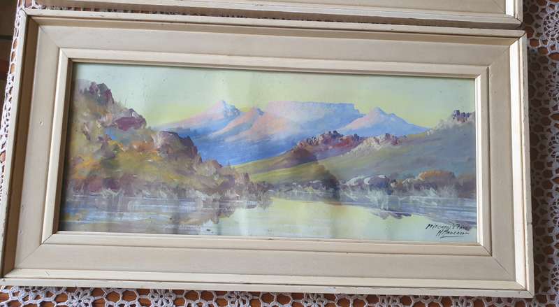 Well know SA artist H Anderson |  acrylic on paper | SET |
