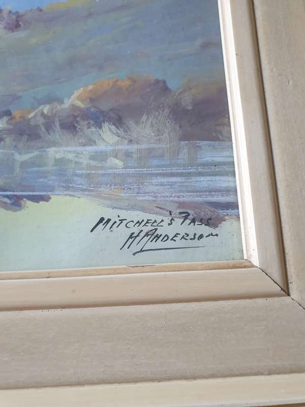 Well know SA artist H Anderson |  acrylic on paper | SET |