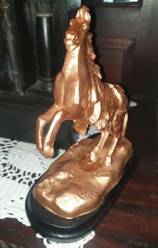 Stunning Vintage Cast metal Horse figurine