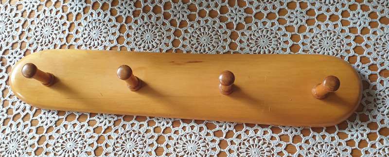 Wooden coat hanger, Wall hanger, Coat  hanger, Handmade | yellow wood |