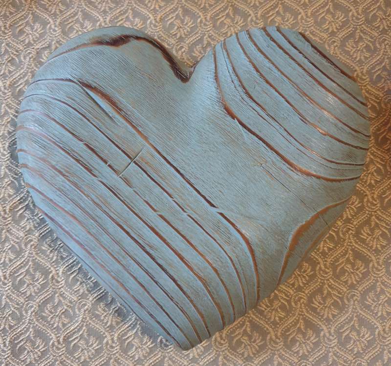 Large Wooden Heart | Heavy and Solid | Decor |