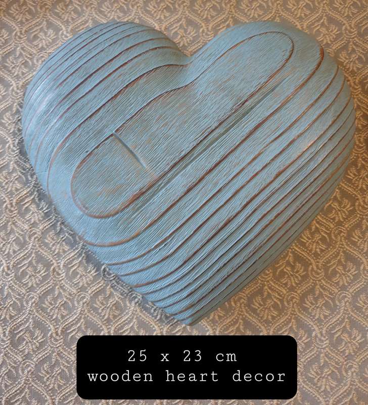 Large Wooden Heart | Heavy and Solid | Decor |