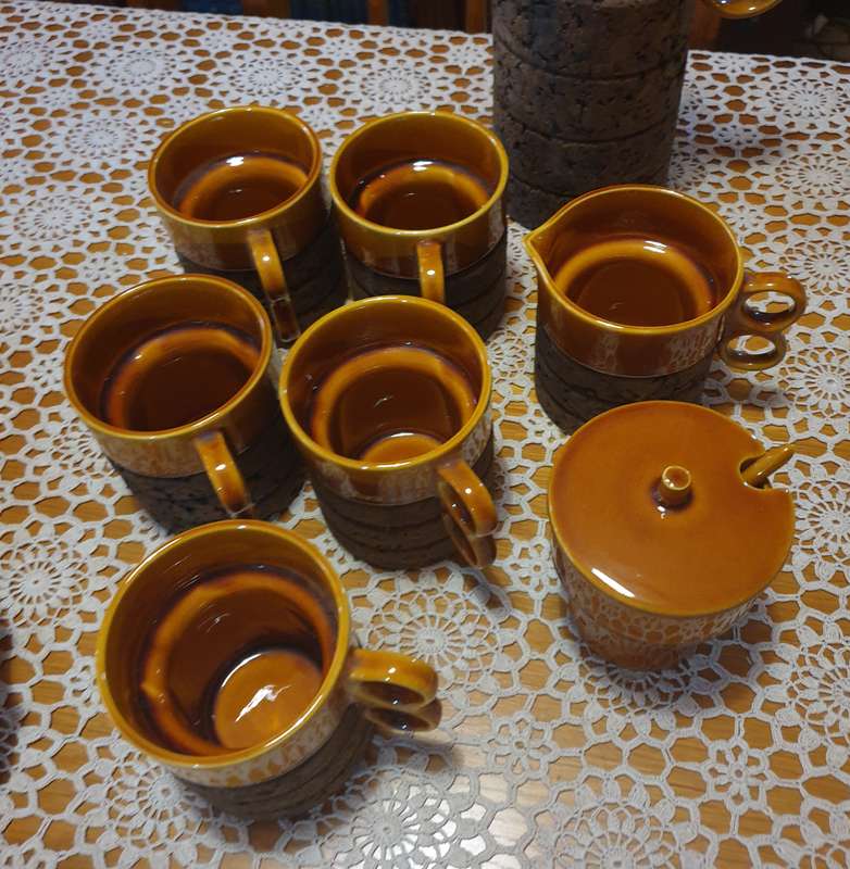 VINTAGE COFFEE SET | MADE IN PORTUGAL | CORK |