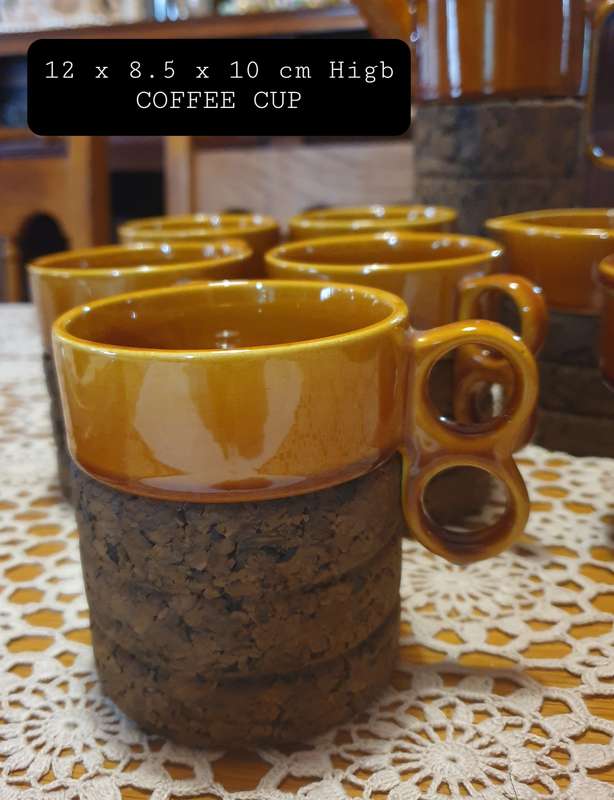 VINTAGE COFFEE SET | MADE IN PORTUGAL | CORK |