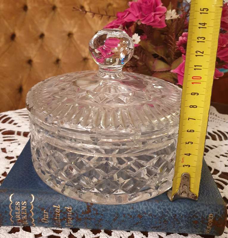 Waterford Giftware Crystal |  Candy Box & Lid |  Very Nice!