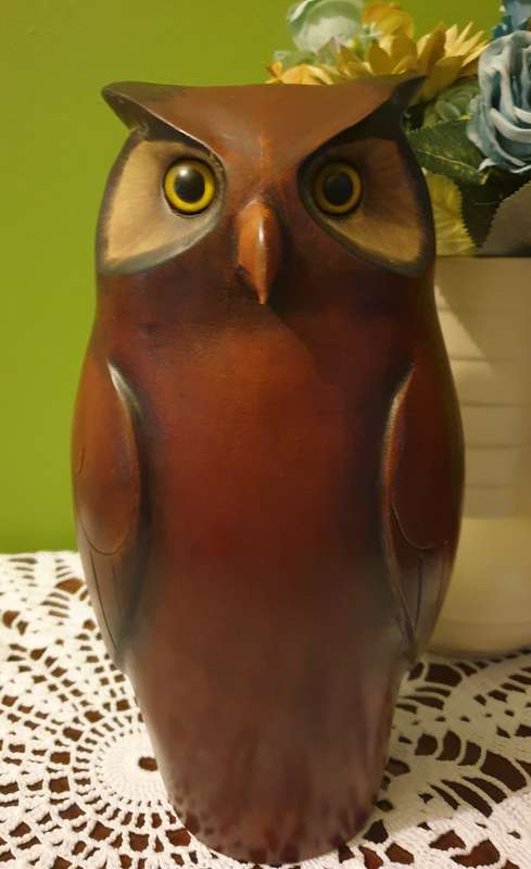 Large Feathers of Knysna Gallery carved and hand painted Ltd Owl