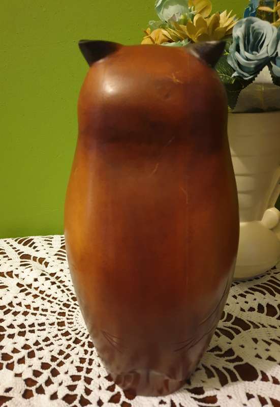 Large Feathers of Knysna Gallery carved and hand painted Ltd Owl (02)