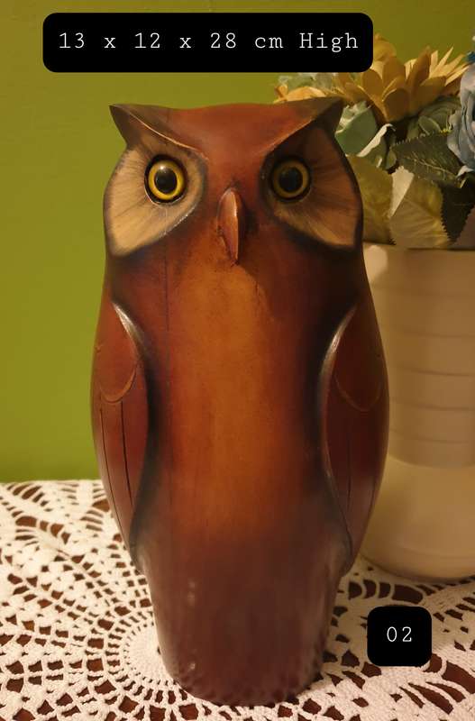 Large Feathers of Knysna Gallery carved and hand painted Ltd Owl (02)