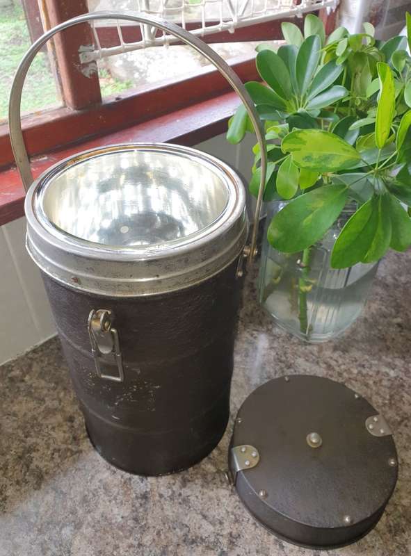 Vintage Large Thermos Food Flask Vacuum Vessel 1950`s