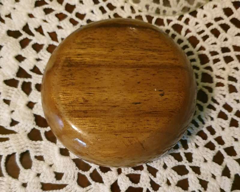 Plastic DISPLAY DOME WITH  wooden BASE