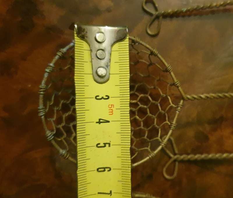 Metal Mesh Spoon Scoop Wire Strainer Fried Food Egg Lift | Brass |