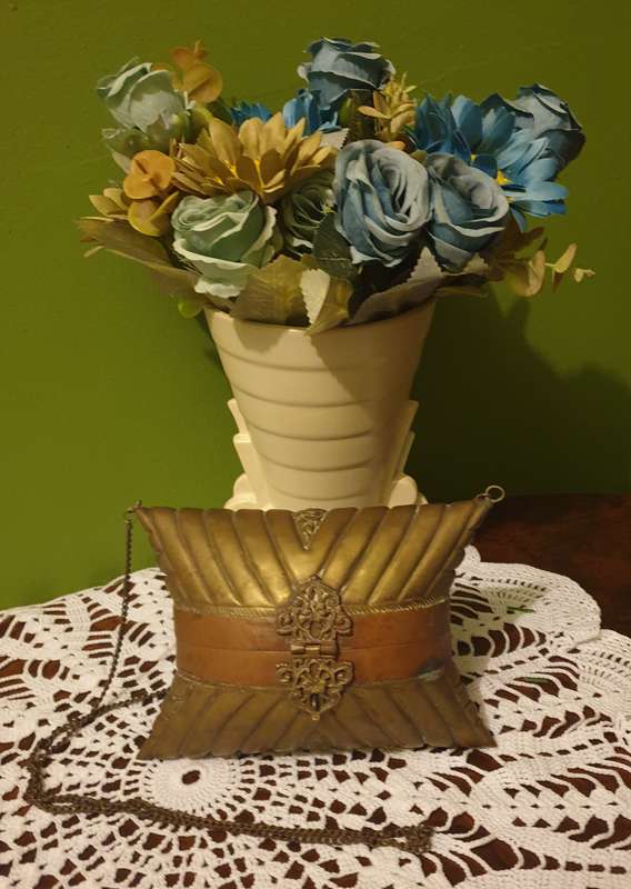 Brass & Copper Minaudiere Pillow Purse