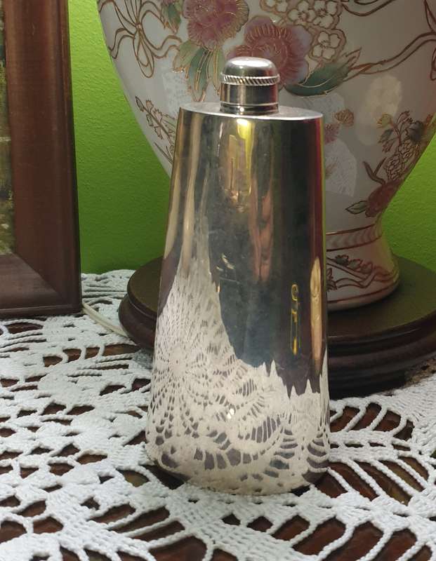 SILVER PLATED FLASK BOTTLE | VERY GOOD CONDITION |