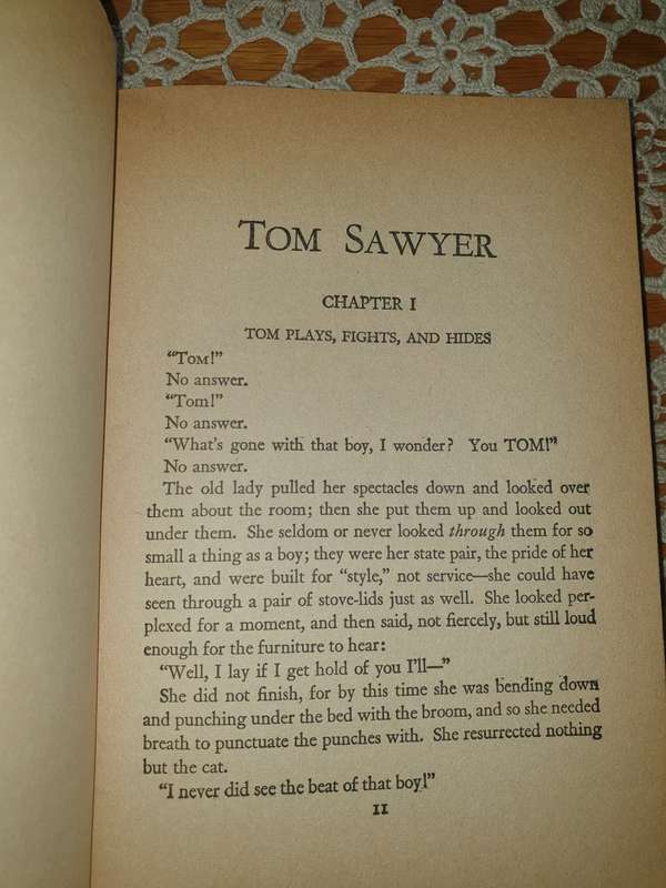 The Adventures of Tom Sawer by Samuel L Clemens    mid 1900's
