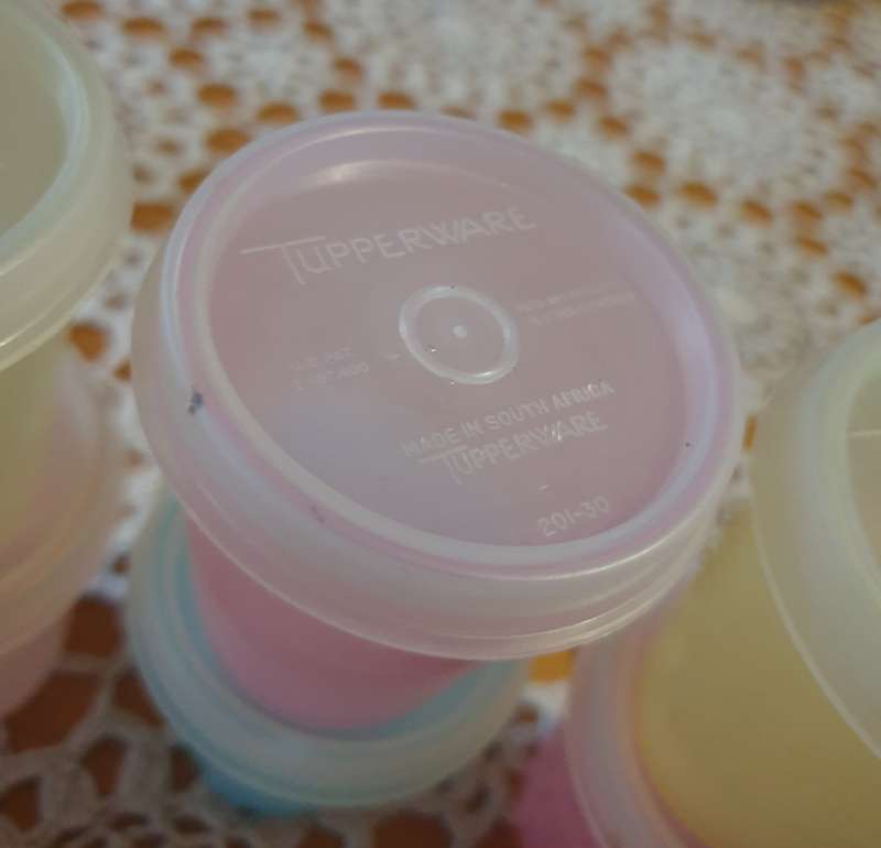 Pastel Tupperware Midget | made in South Africa | Vintage |