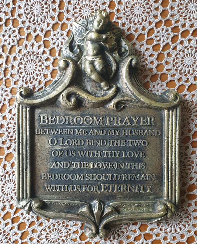 BEDROOM PRAYER WALL PLAQUE | PLASTER OF PARIS | WALL DECOR | BEDROOM |