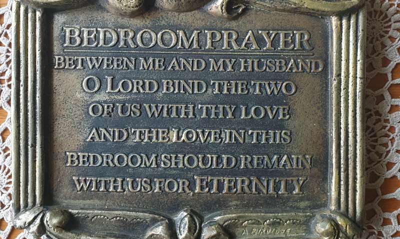 BEDROOM PRAYER WALL PLAQUE | PLASTER OF PARIS | WALL DECOR | BEDROOM |