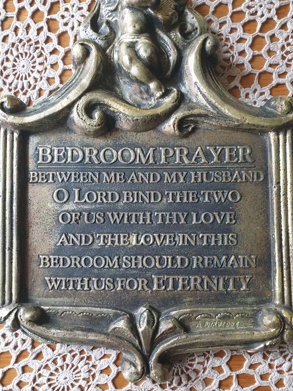 BEDROOM PRAYER WALL PLAQUE | PLASTER OF PARIS | WALL DECOR | BEDROOM |
