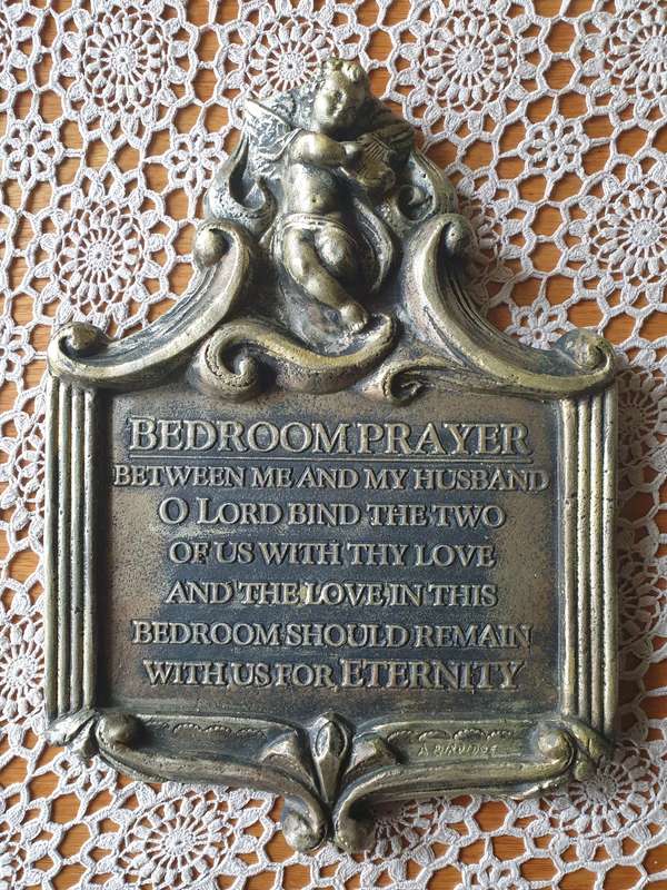 BEDROOM PRAYER WALL PLAQUE | PLASTER OF PARIS | WALL DECOR | BEDROOM |