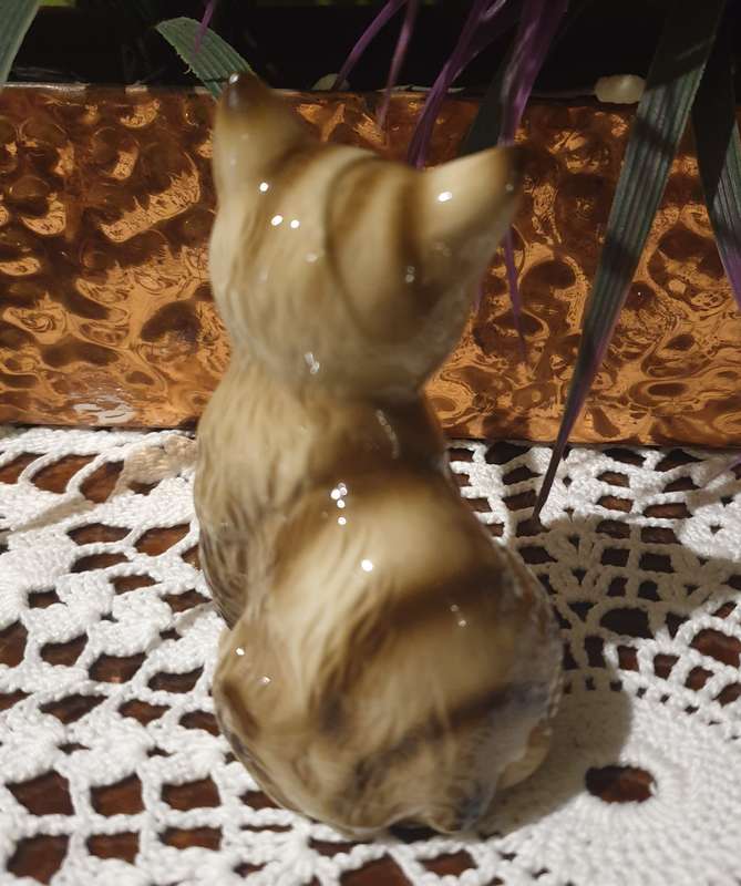 Vintage Kitty Bone China Ornament