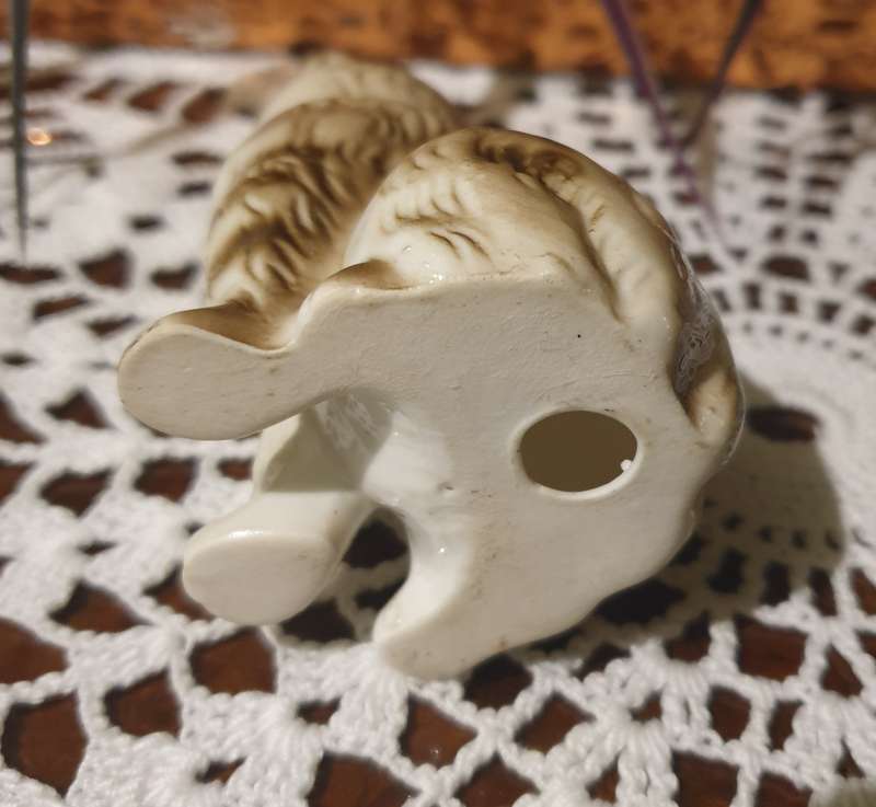 Vintage Kitty Bone China Ornament