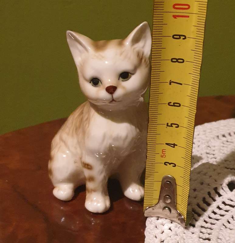 Vintage Kitty Bone China Ornament