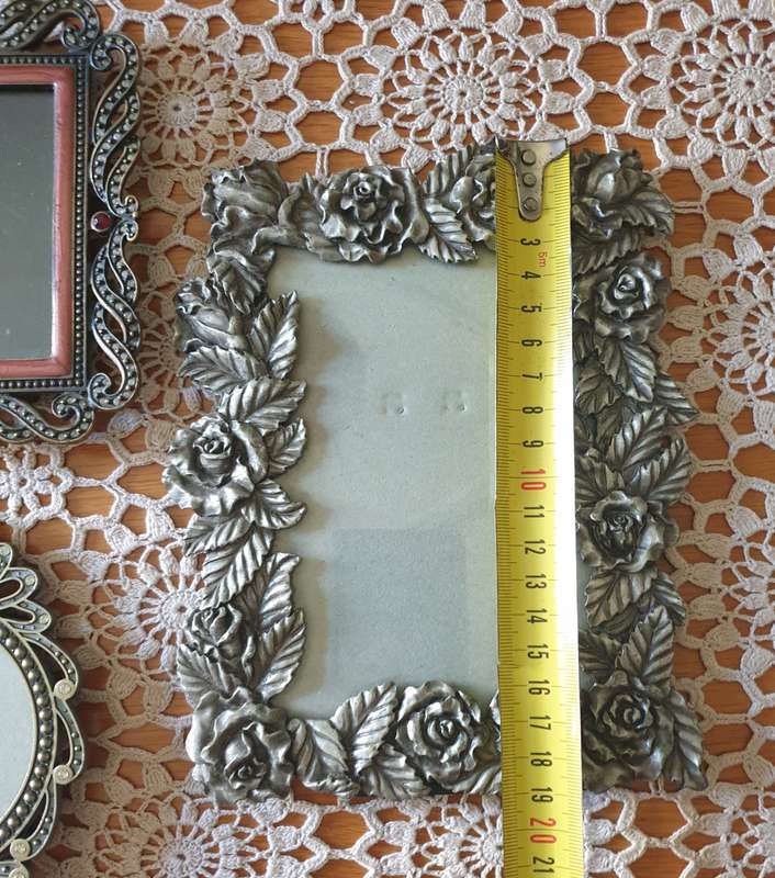 3 Metal | Pewter | Photo Frames | very good condition | Heavy |