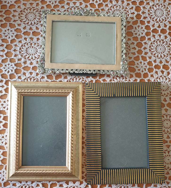 3 Metal  | Photo Frames | very good condition |
