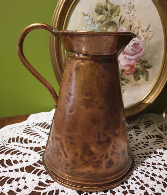 VINTAGE COPPER PITCHER | JUG | DECOR | NO LEAKS | ORNAMENT |